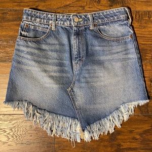 Free People Bailey Denim Mini Skirt